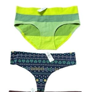 Aerie panty bundle of 2 one boy brief one thong underwear panty Large NWT mixed